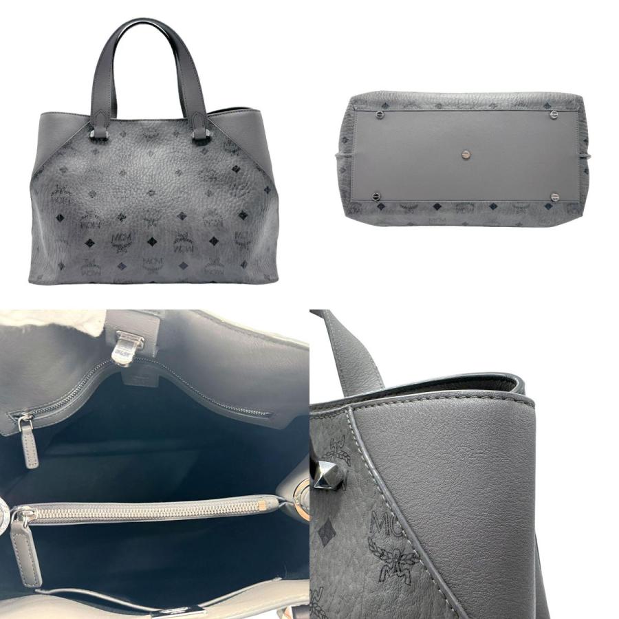 MCM（エムシーエム） エム シー エム ハンドバッグ レザー グレー