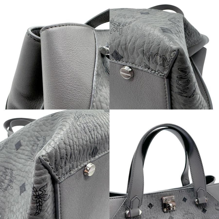 MCM（エムシーエム） エム シー エム ハンドバッグ レザー グレー