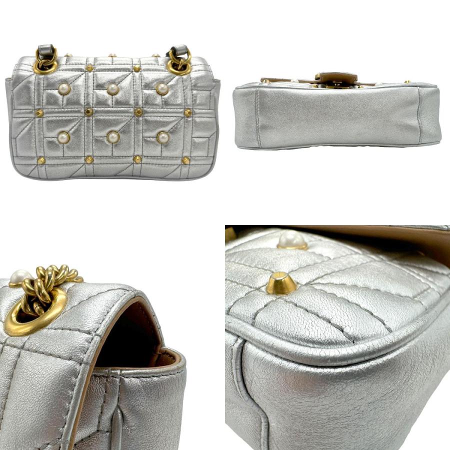 GUCCI（グッチ） ショルダーバッグ GGマーモント レザー/フェイク