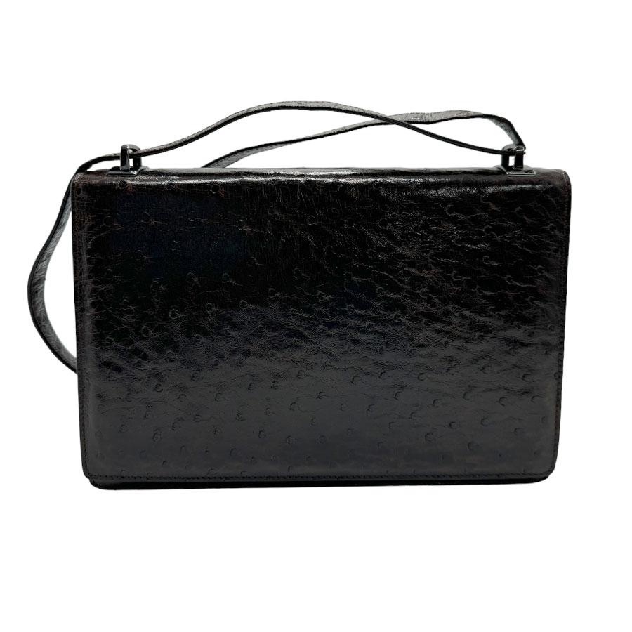 GUCCI（グッチ） ショルダーバッグ オーストリッチ ダークブラウン