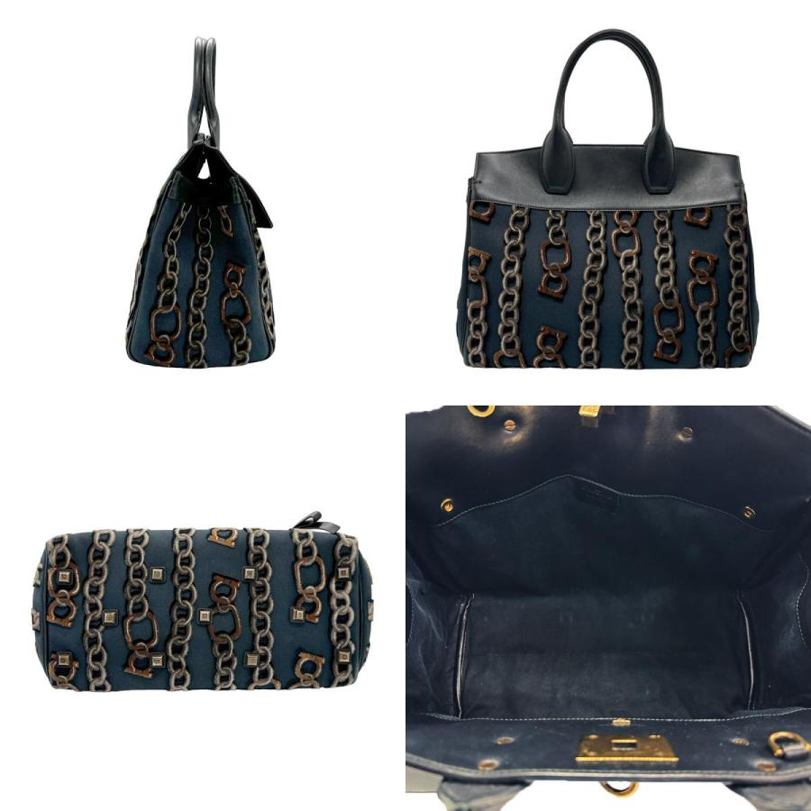 Salvatore Ferragamo フェラガモ レザー ガンチーニ ハンド サルヴァトーレフェラガモ Salvatore Ferragamo ハンドバッグ