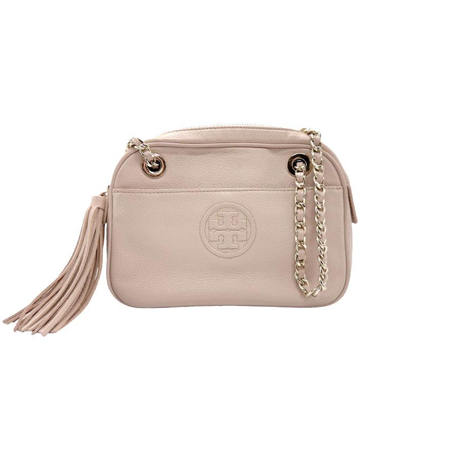 【期間限定値下げ】Tory Burch ベージュ レザー ショルダーバッグ TORY BURCH（トリーバーチ） ショルダーバッグ レザー ピンクベージュ
