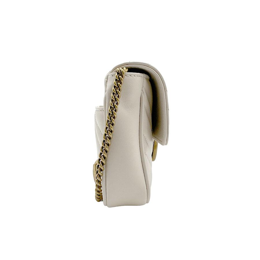 GUCCI（グッチ） ショルダーバッグ レザー アイボリー : ブランド