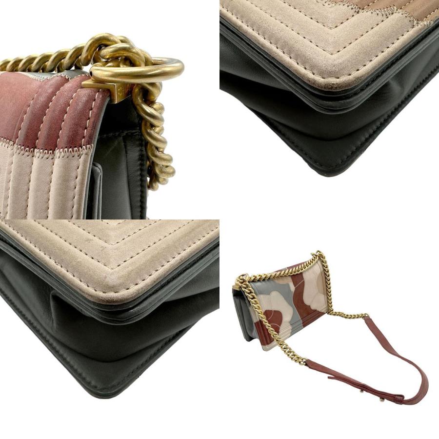 極美品❣️ CHANEL ボーイシャネル ショルダーバッグ マルチカラー CHANEL（シャネル） ショルダーバッグ ボーイシャネル カメリア レザー