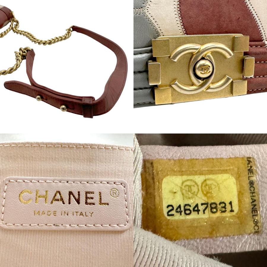 CHANEL（シャネル） ショルダーバッグ ボーイシャネル カメリア レザー