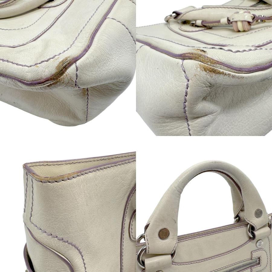 CELINE（セリーヌ） ハンドバッグ ブギーバッグ レザー ホワイト