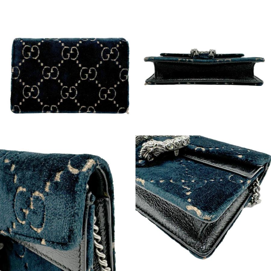 GUCCI（グッチ） ショルダーバッグ ディオニュソス ベロア ネイビー 