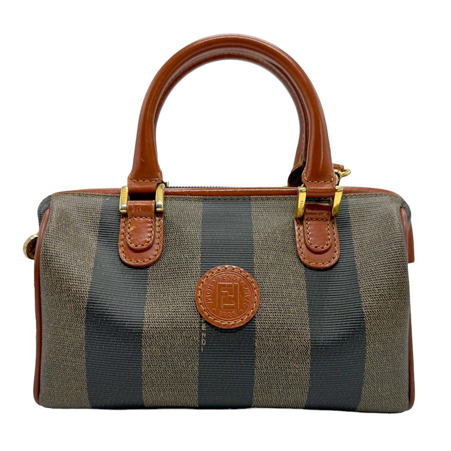 FENDI フェンディ ショルダーバッグ ハンドバッグ ペカン PVC