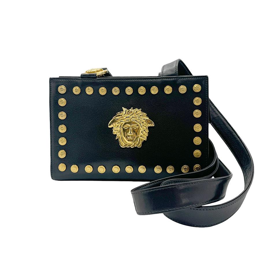 美品】ジャンニヴェルサーチ ボストンバッグ ロゴ総柄 メデューサ