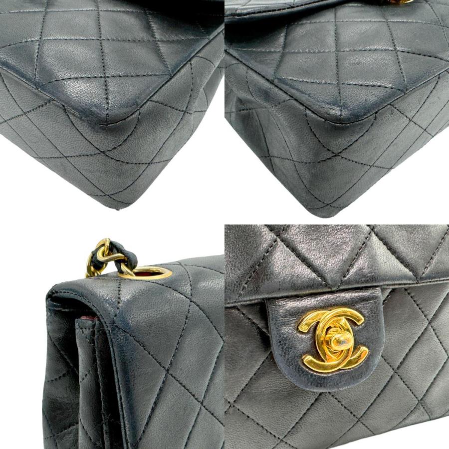 CHANEL シャネル ショルダーバッグ マトラッセ レザー/メタル