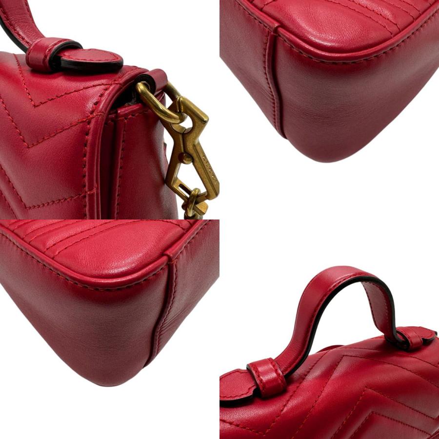 GUCCI（グッチ） ハンドバッグ ショルダーバッグ GGマーモント レザー