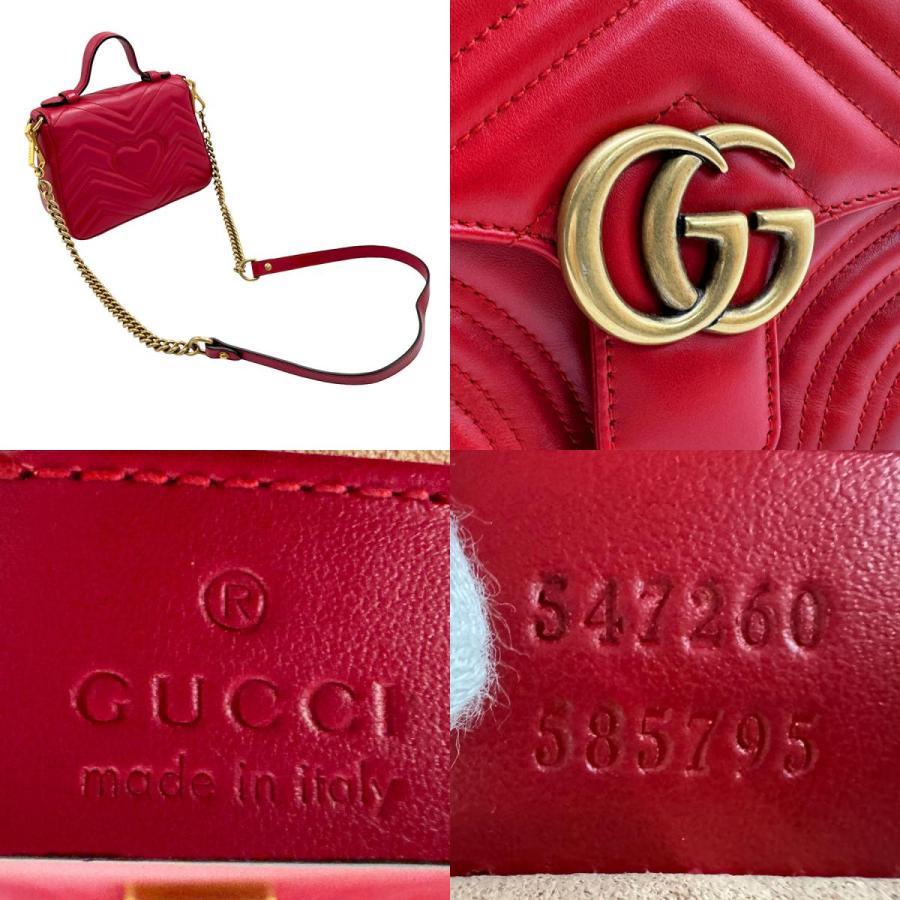 GUCCI（グッチ） ハンドバッグ ショルダーバッグ GGマーモント レザー