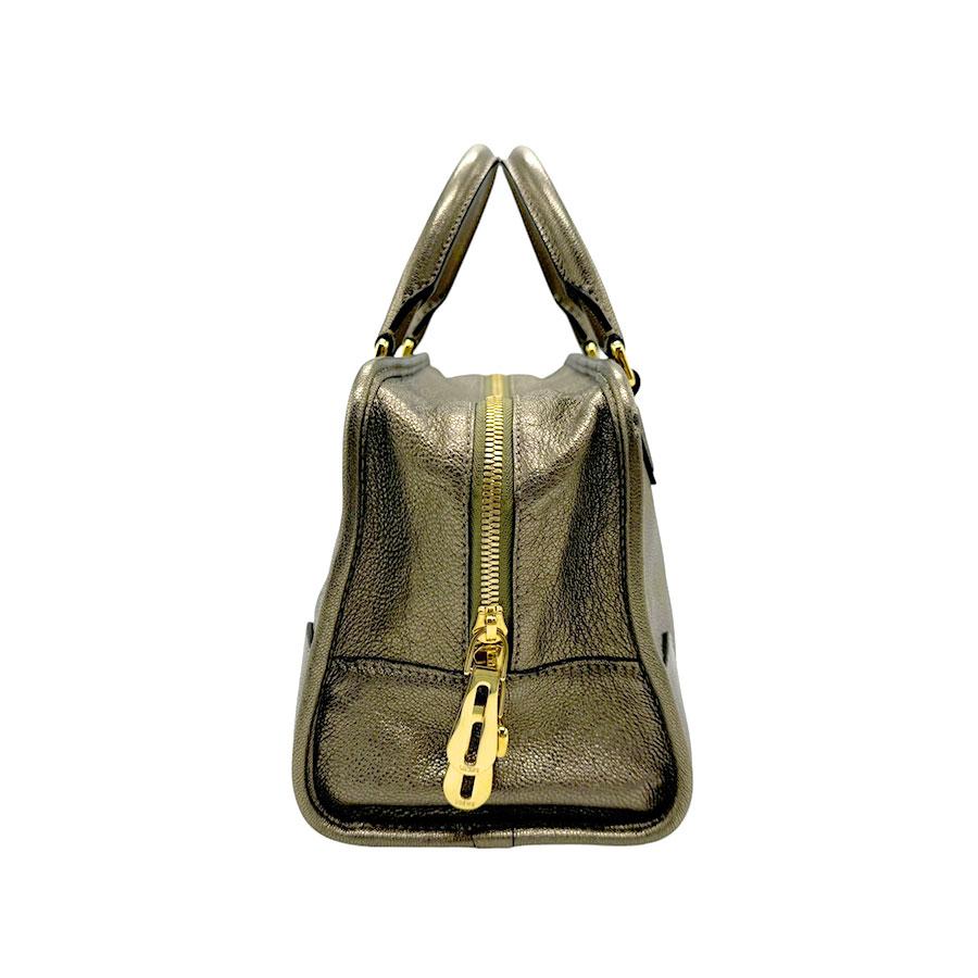 LOEWE（ロエベ） ハンドバッグ アマソナ 28 レザー メタリックカーキ