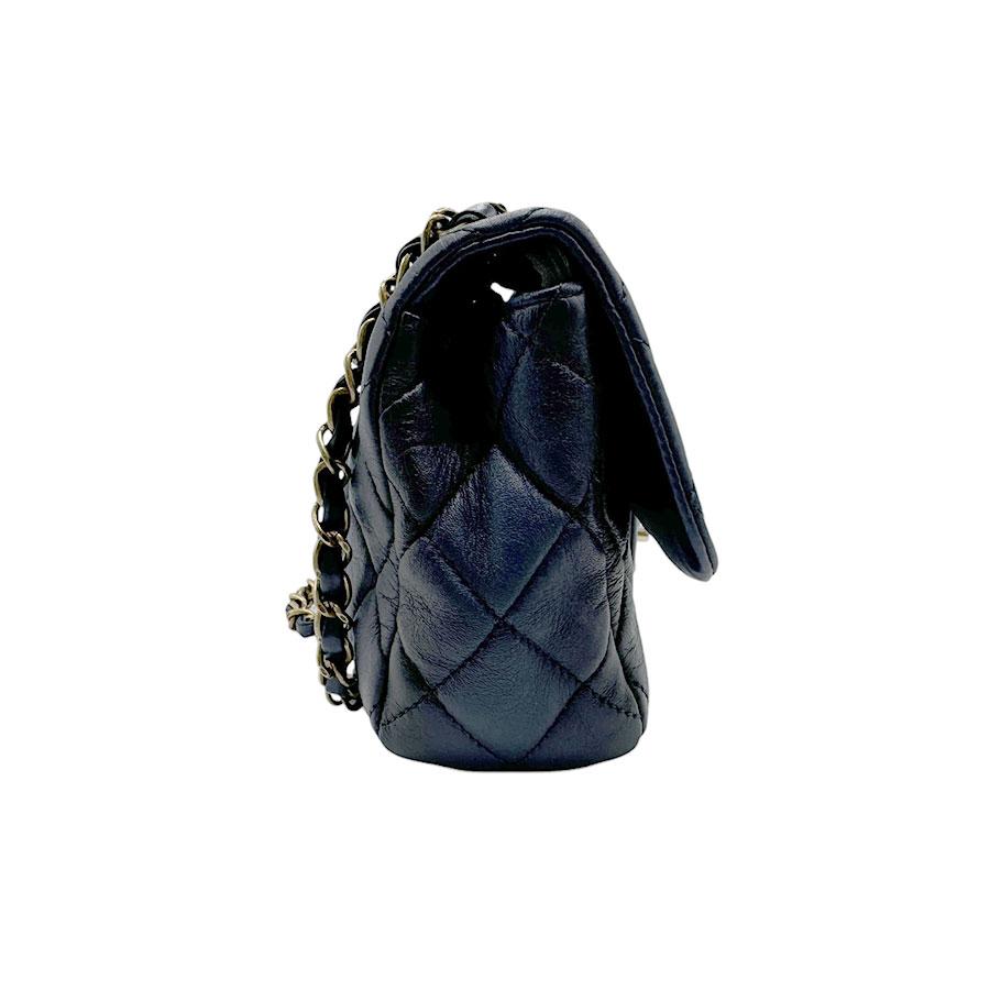 CHANEL シャネル ショルダーバッグ ラムスキン ネイビー : ブランド