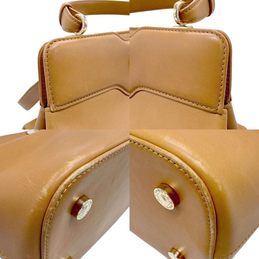 ブルガリ バッグ BVLGARI（ブルガリ） ハンドバッグ ショルダーバッグ レザー キャメル