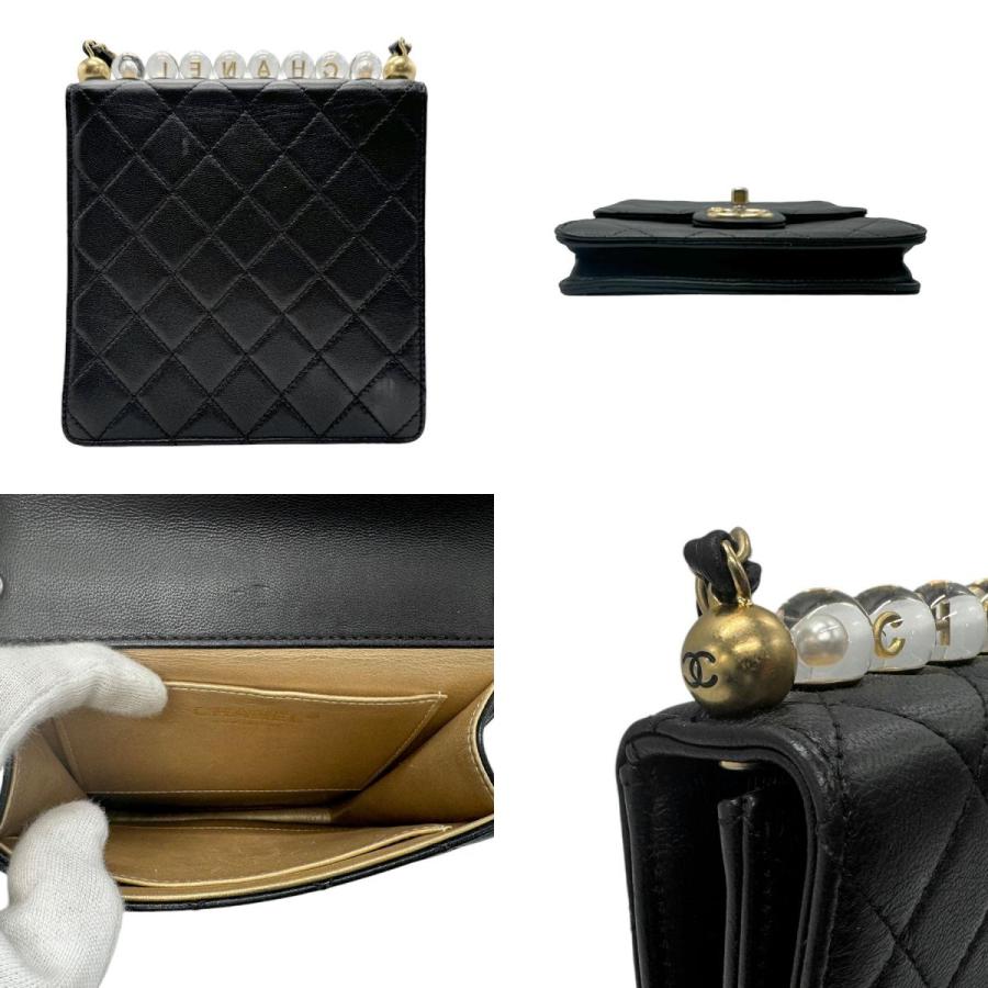 CHANEL（シャネル） ショルダーバッグ マトラッセ レザー ブラック