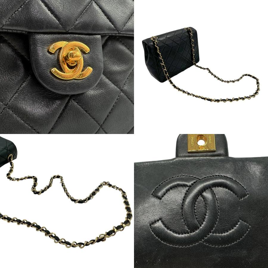 CHANEL（シャネル） ショルダーバッグ マトラッセ レザー ブラック