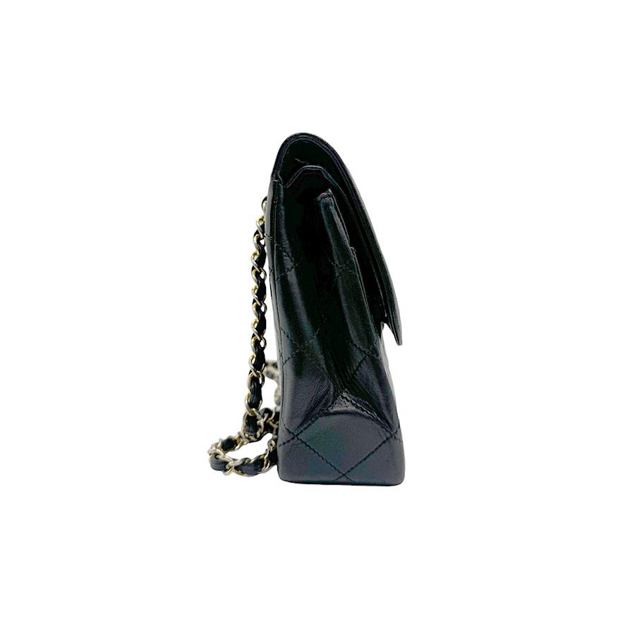 CHANEL シャネル/ブラックレザー ショルダー•ハンドバッグ CHANEL（シャネル） トップハンドル ミニ フラップ ショルダーバッグ