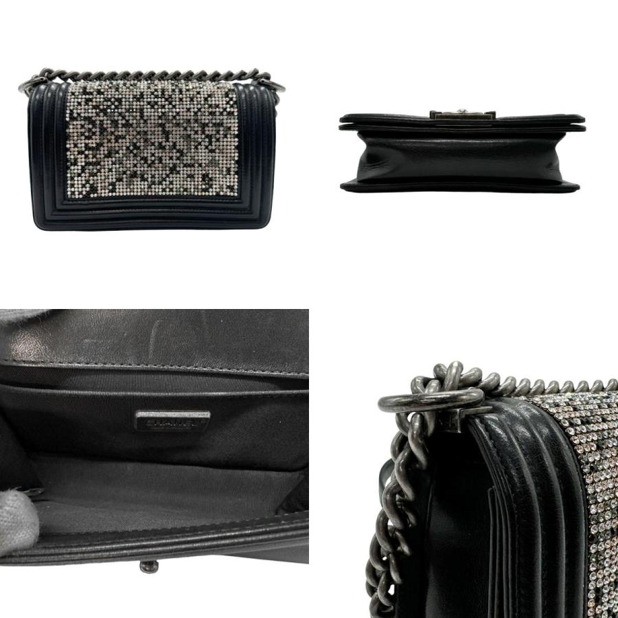 シャネル ボーイシャネル ライン ショルダーバッグ CHANEL（シャネル） ショルダーバッグ ボーイシャネル レザー/ライン