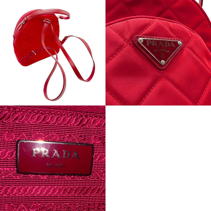 PRADA（プラダ） リュック ナイロン レッド : ブランドバリュー - 通販