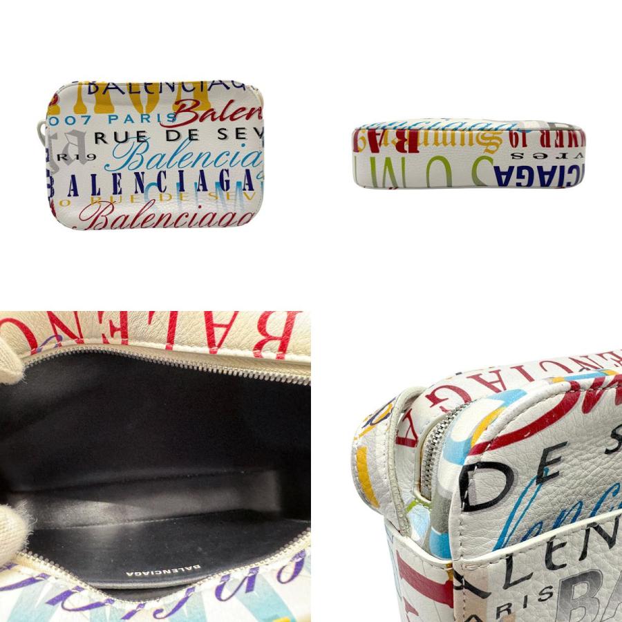 BALENCIAGA（バレンシアガ） ショルダーバッグ レザー ホワイト×マルチ