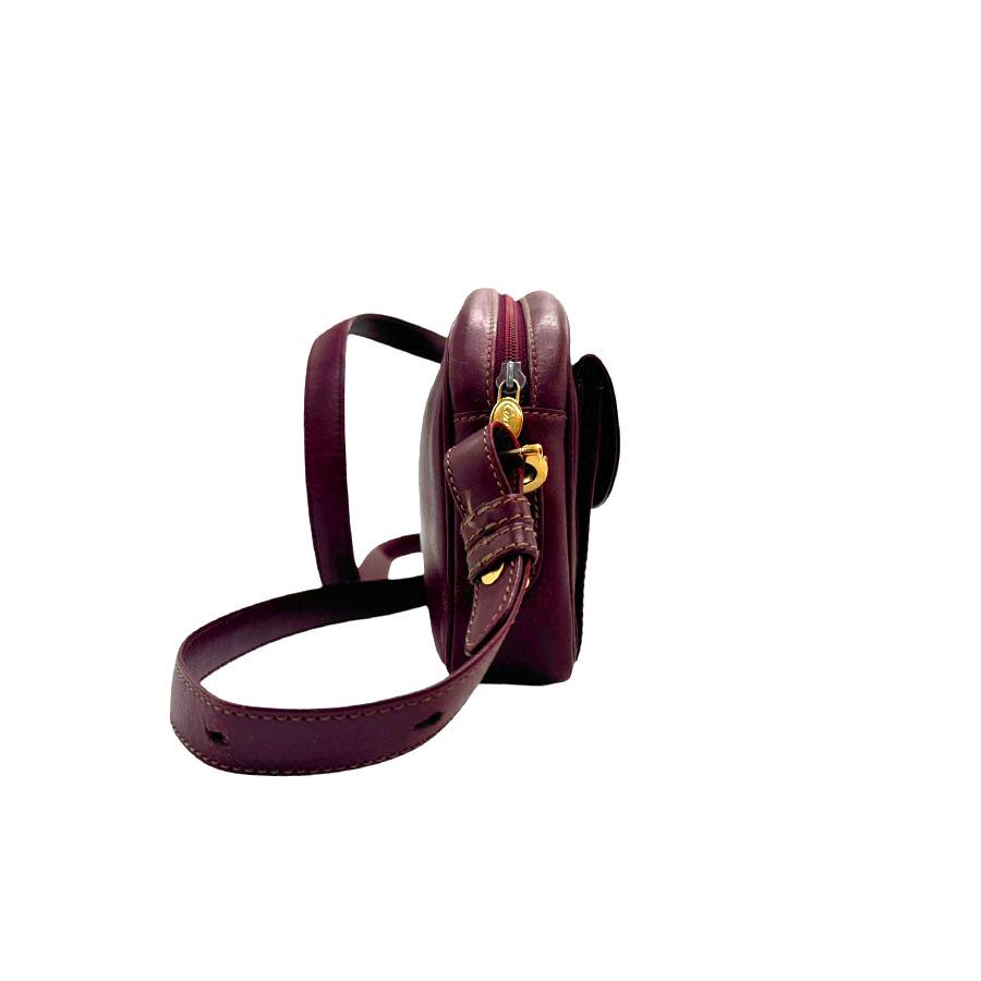 良品 Cartier ショルダーバッグ レザー ボルドー マストライン Cartier カルティエ マストライン ショルダーバッグ ボルドー レザー
