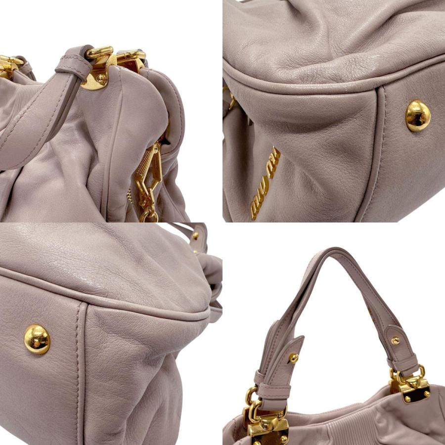 miu miu（ミュウミュウ） ショルダーバッグ ハンドバッグ レザー