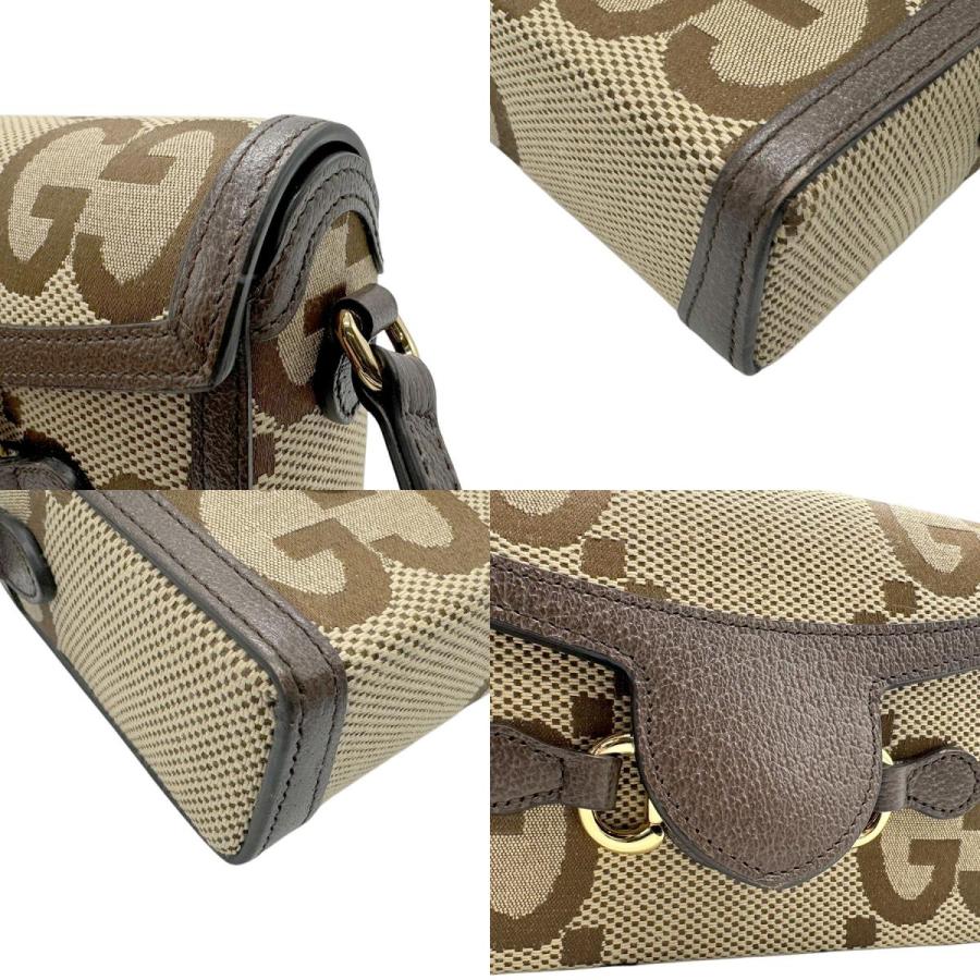 GUCCI（グッチ） 斜め掛けショルダーバッグ ホースビット ジャンボGG