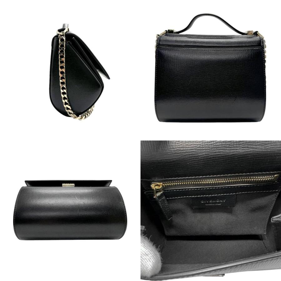 ジバンシィ GIVENCHY ハンドバッグ ショルダーバッグ レザー ブラック
