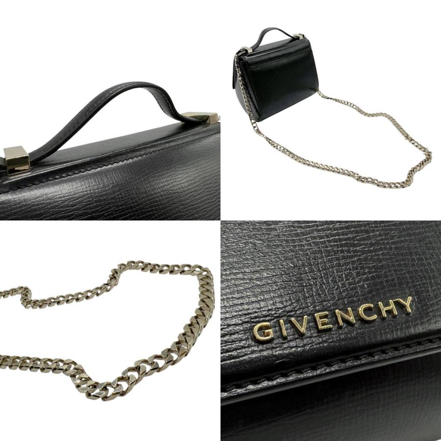 ジバンシィ GIVENCHY ハンドバッグ ショルダーバッグ レザー ブラック