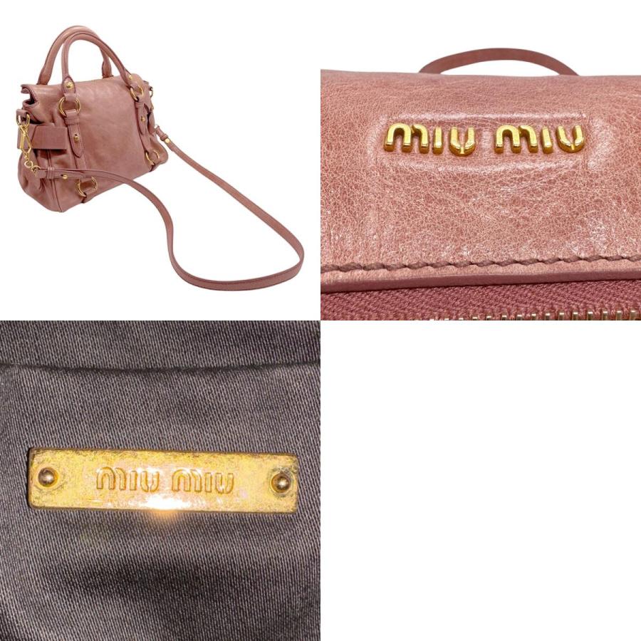 miu ミュウミュウ MIUMIU ハンドバッグ ショルダーバッグ レザー miu ミュウミュウ MIUMIU ハンドバッグ ショルダーバッグ レザー