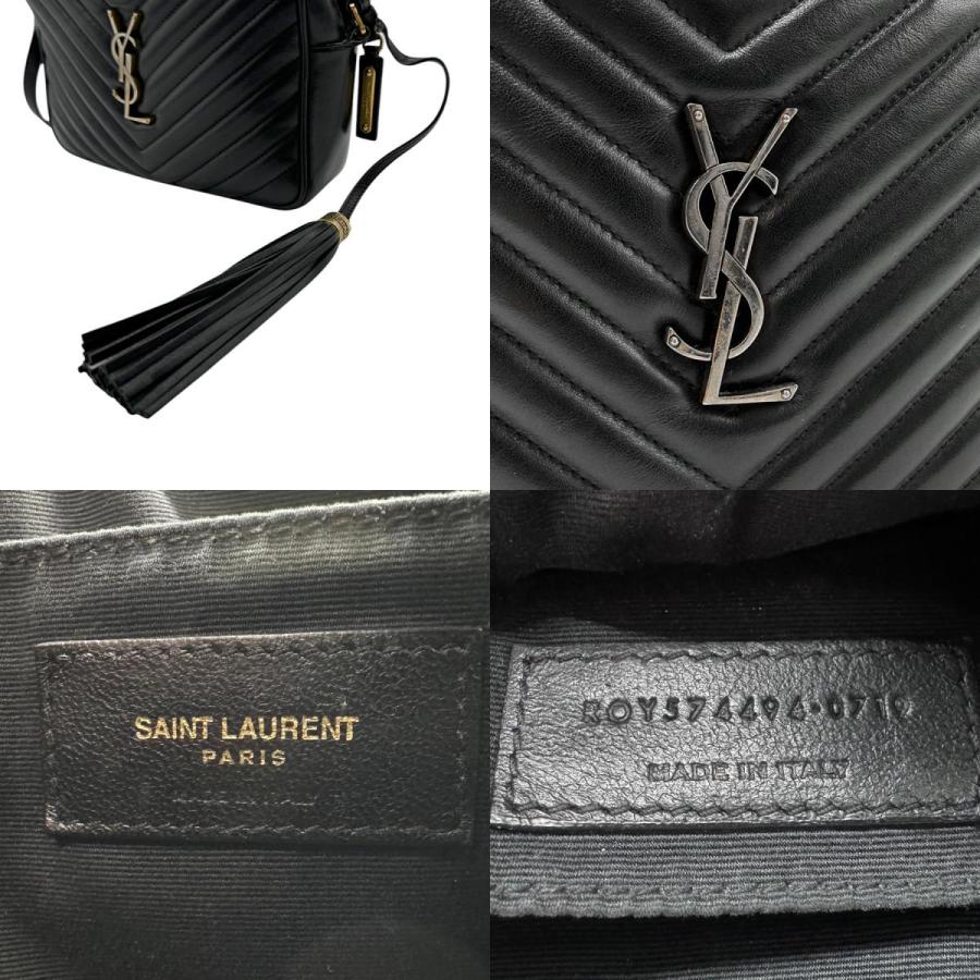 サンローラン SAINT LAURENT 斜め掛けショルダーバッグ ルー レザー