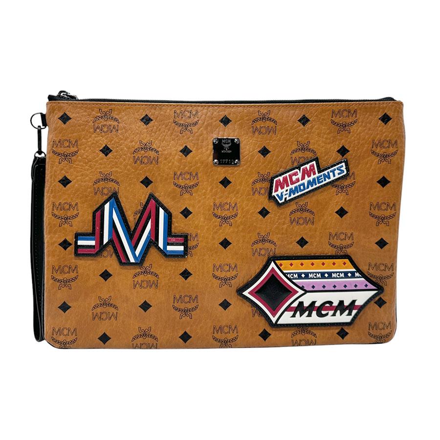 MCM クラッチバッグ MCM（エムシーエム） エム シー エム クラッチバッグ レザー ブラウン