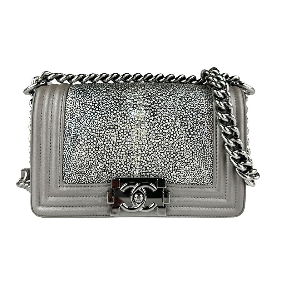 シャネル CHANEL ショルダーバッグ ボーイシャネル レザー/ガルーシャ 