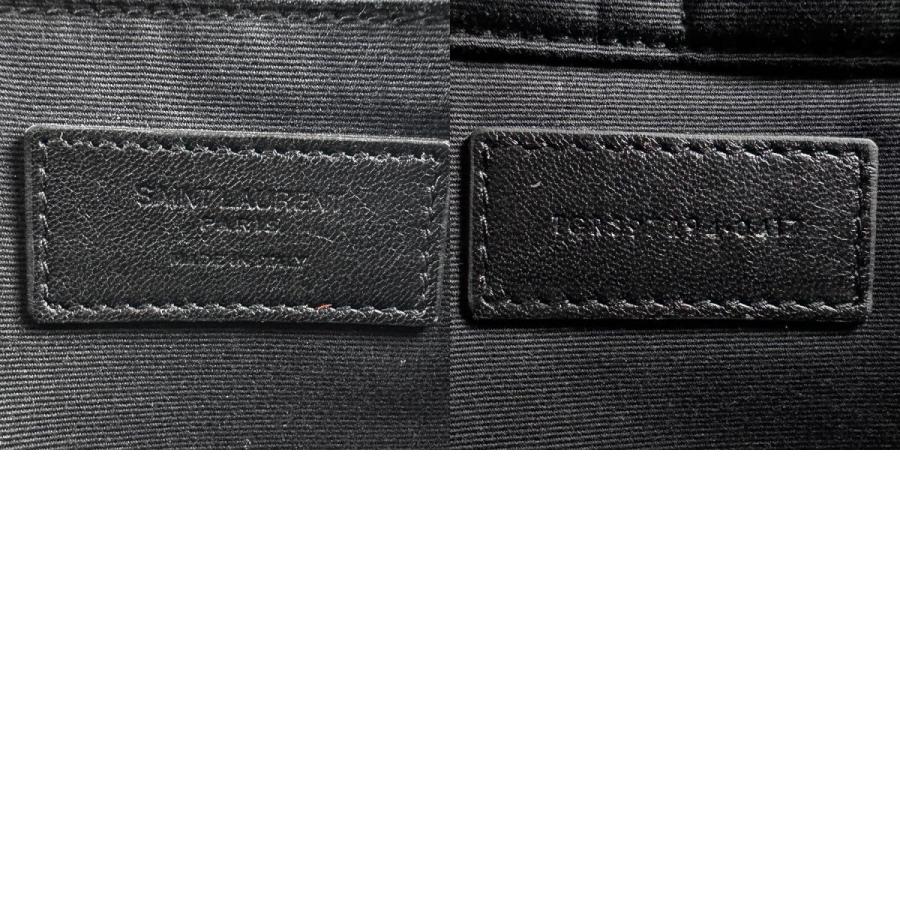 サンローラン SAINT LAURENT クラッチバッグ レザー ブラック