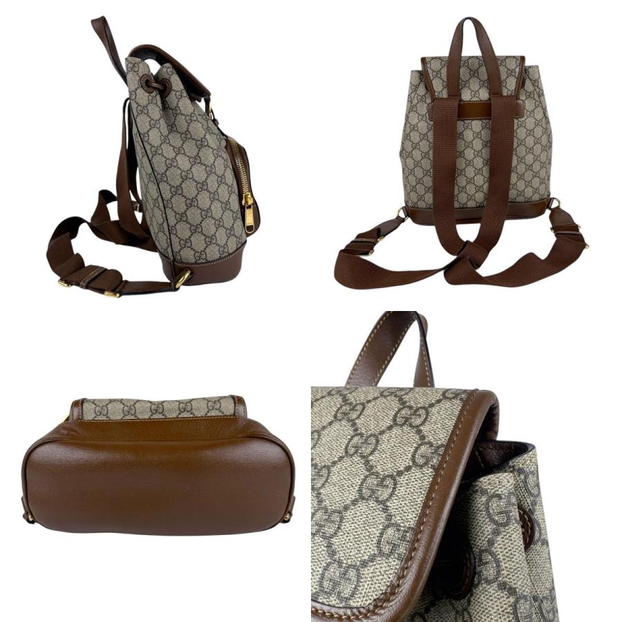 GUCCI グッチ リュック GGスプリームキャンバス ベージュブラウン
