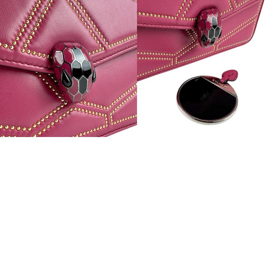 BVLGARI（ブルガリ） ショルダーバッグ セルペンティ レザー マゼンタ