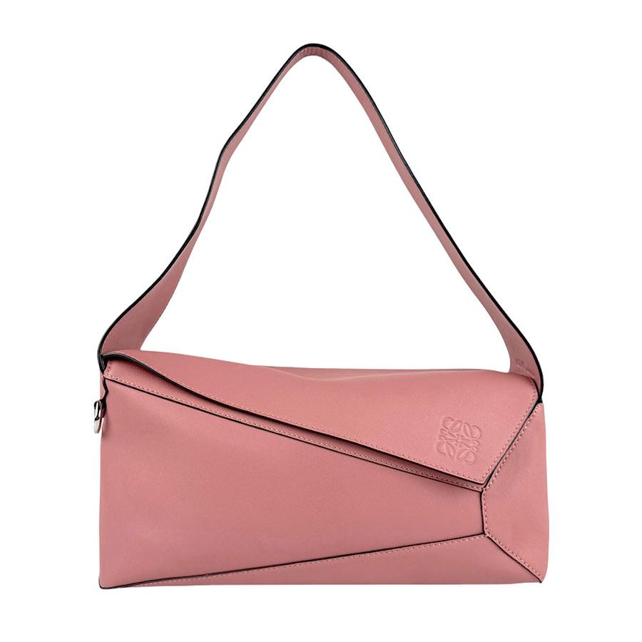 LOEWE ロエベ ショルダーバッグ パズル ホーボー レザー ピンク  