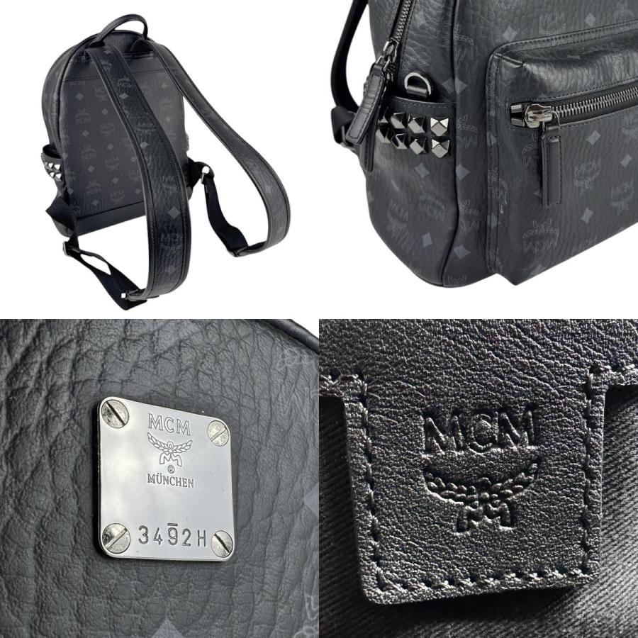MCM（エムシーエム） エム シー エム リュック レザー ブラック