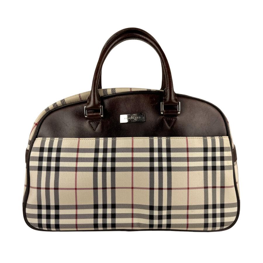 ✨BURBERRY✨バーバリー✨サファイアーノ✨レザー✨ベージュ✨ハンドバッグ✨ BURBERRY（バーバリー） ハンドバッグ ナイロンキャンバス/レザー