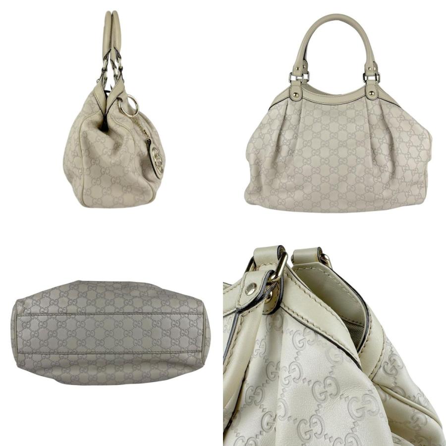Gucci ハンドバッグ （ベージュ） GUCCI（グッチ） ハンドバッグ レザー ライトベージュ : ブランド