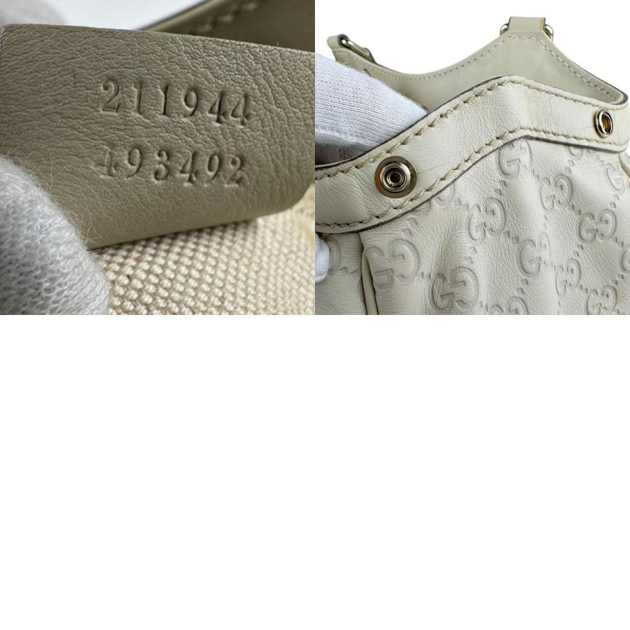 GUCCI（グッチ） ハンドバッグ レザー ライトベージュ : ブランド