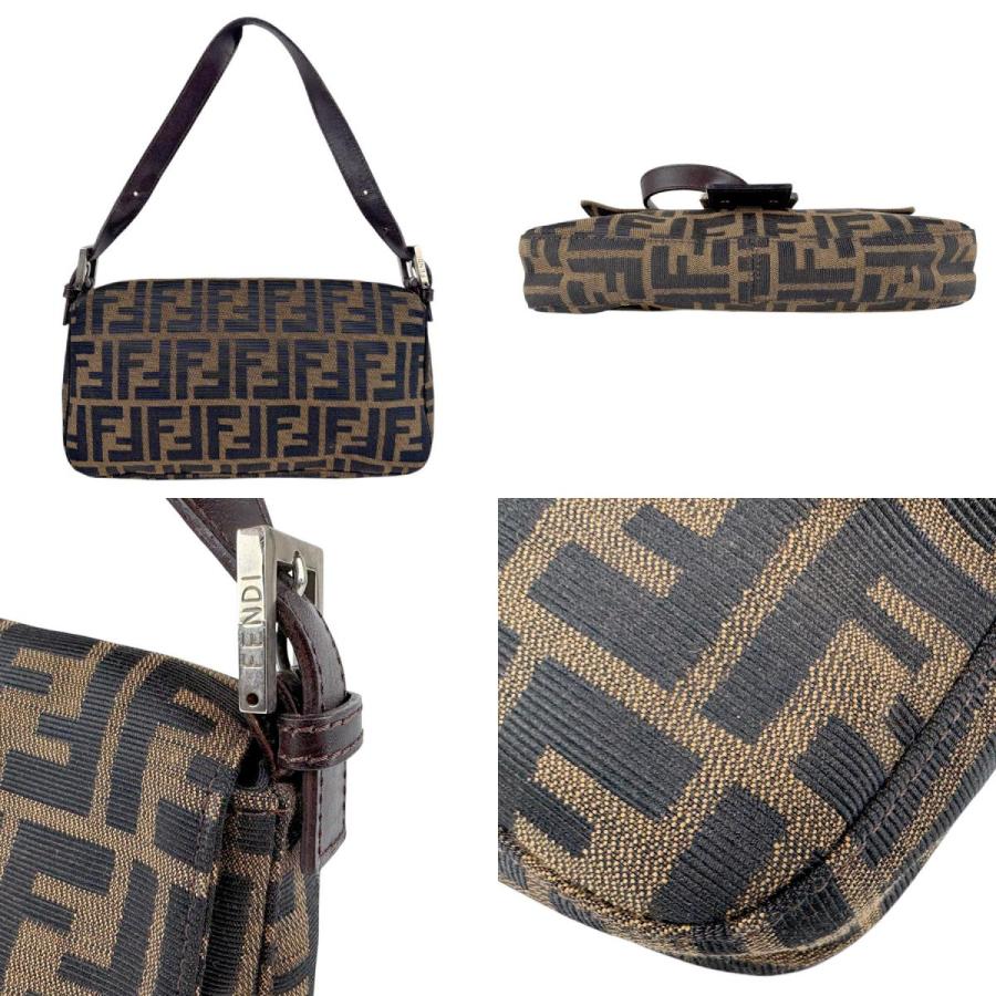 ☆美品☆ FENDI ハンドバッグ ズッカ FF金具 ナイロンキャンバス FENDI フェンディ ハンドバッグ ズッカ ナイロンキャンバス/レザー