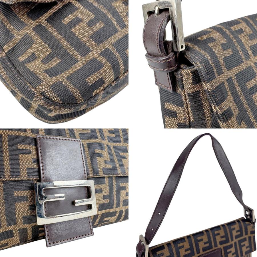 FENDI フェンディ ハンドバッグ ズッカ ナイロンキャンバス/レザー