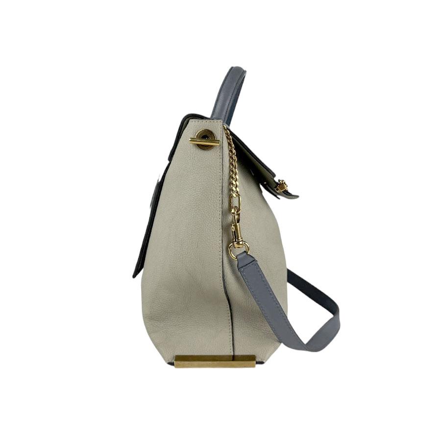 Chloe（クロエ） ショルダーバッグ クレア レザー グレー×ブルー系 