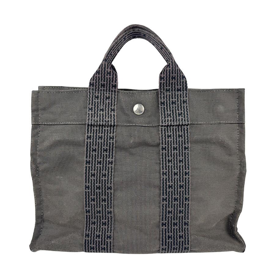 HERMES エルメス ハンドバッグ トートバッグ エールライン キャンバス 