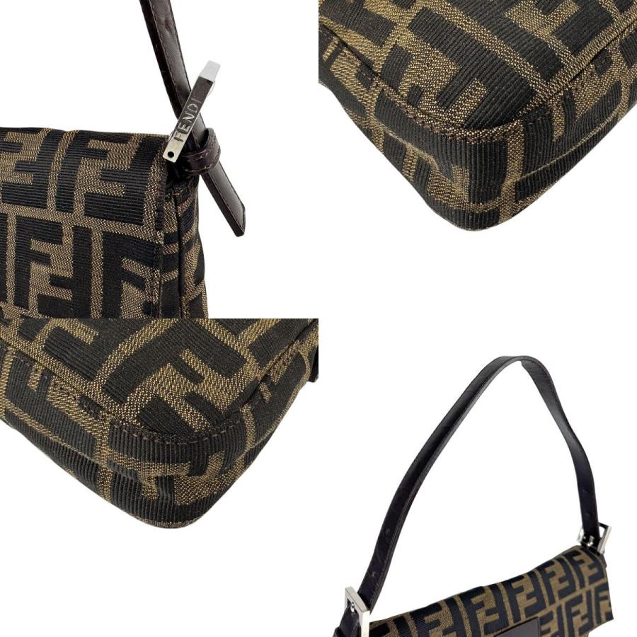 FENDI フェンディ ミニバゲット ズッカ柄 ショルダーバッグ 美品 中古・古着通販】FENDI (フェンディ) ズッカ柄ワンショルダーバッグ