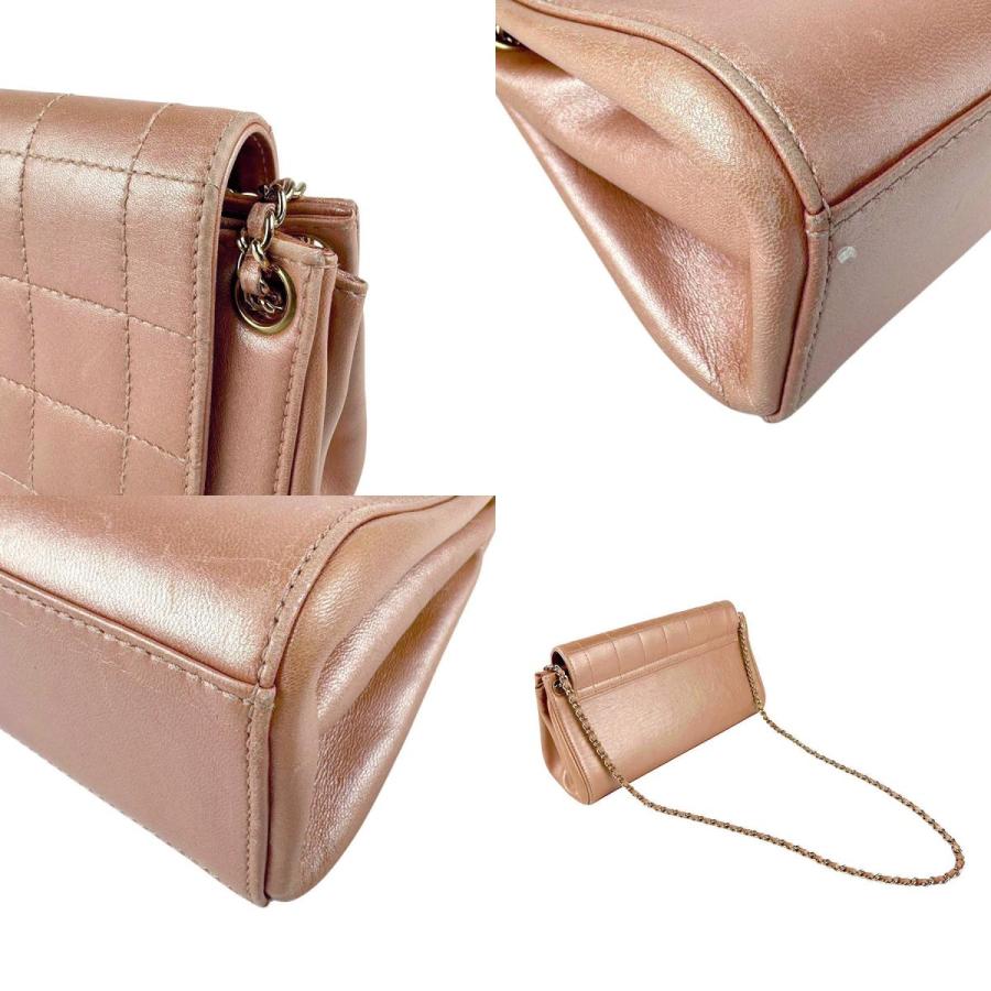 CHANEL（シャネル） ショルダーバッグ チョコバー レザー ピンク