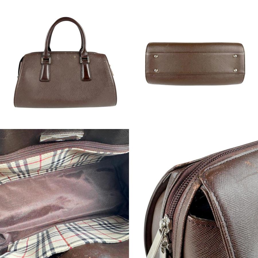 BURBERRY（バーバリー） ハンドバッグ レザー ダークブラウン