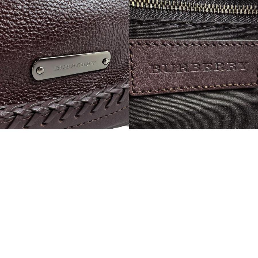BURBERRY（バーバリー） ハンドバッグ レザー ブラウン : ブランド